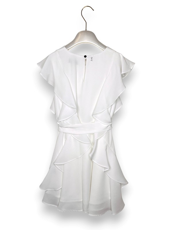 Abito svasato+cintura+volan