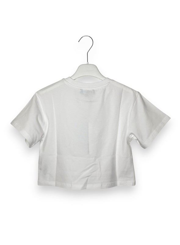 T-shirt crop over dkny grattacieli