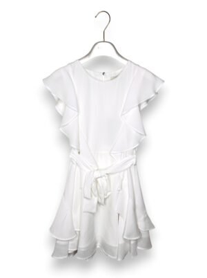 Abito svasato+cintura+volan