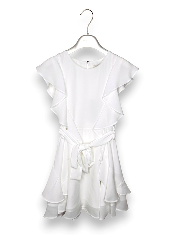 Abito svasato+cintura+volan