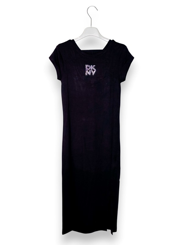 Abito tubino lungo+spacco dkny