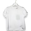 T-shirt raso maniche petalo