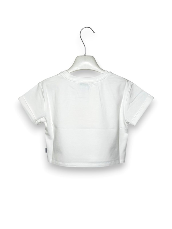 T-shirt mezza manica cropped stampa vespa