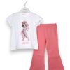 T-shirt+leggings zampa stampa girl