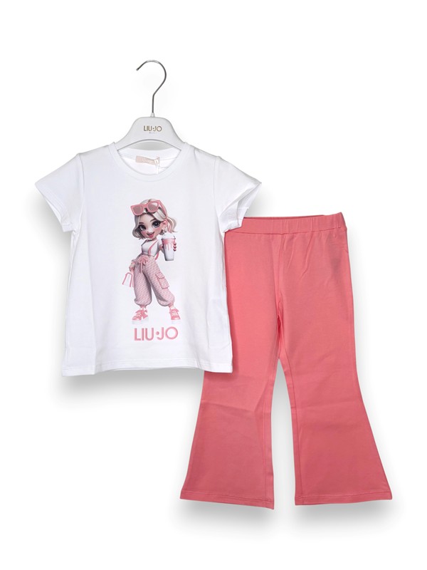 T-shirt+leggings zampa stampa girl