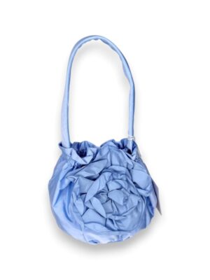 Borsina taffeta con fiore