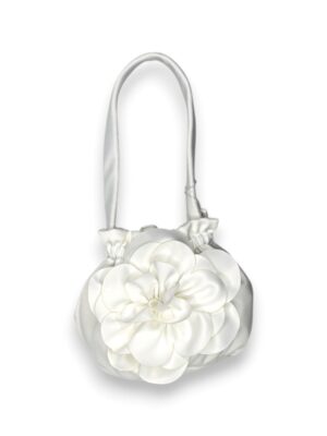 Borsina in raso con fiore