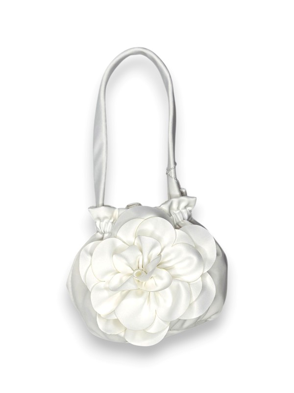 Borsina in raso con fiore