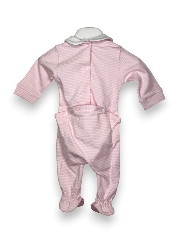 Tutina cotone rigata+collo cavallo a dondolo