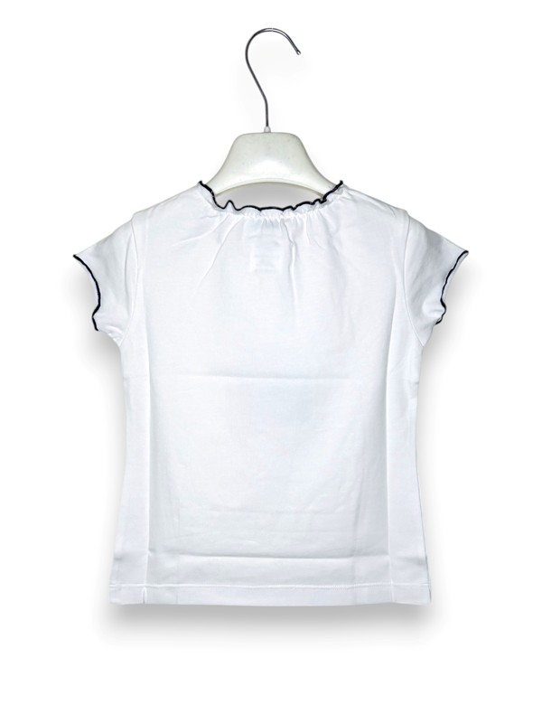 22AF053A6CCC8735FC1830898ADF4A7E_ T-shirt bordata arricciata