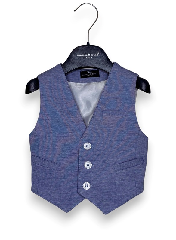 Gilet punto milano melange