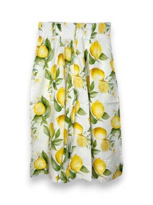 Pantalone palazzo stampa limoni