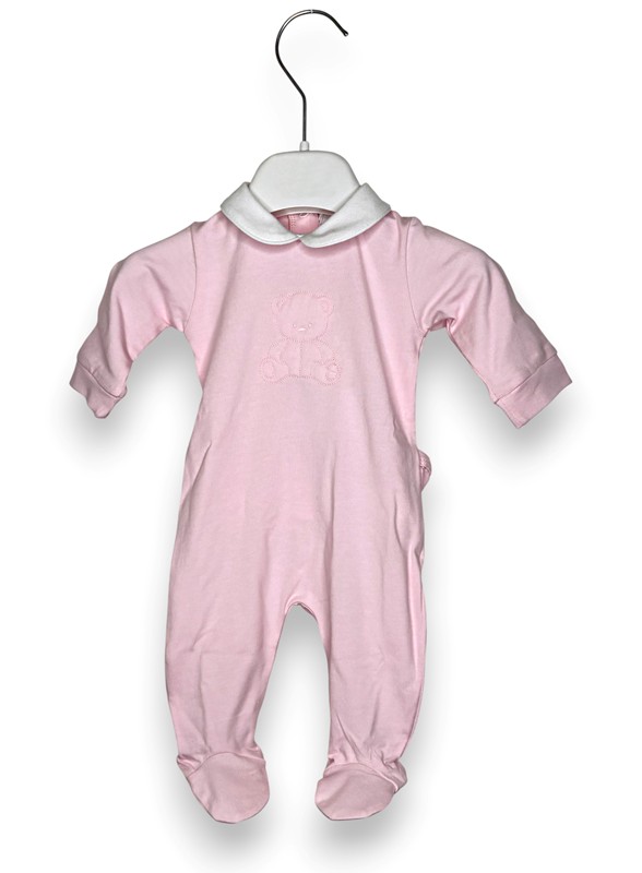 Tutina cotone orso in tinta