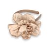 Cerchietto in taffeta con fiore