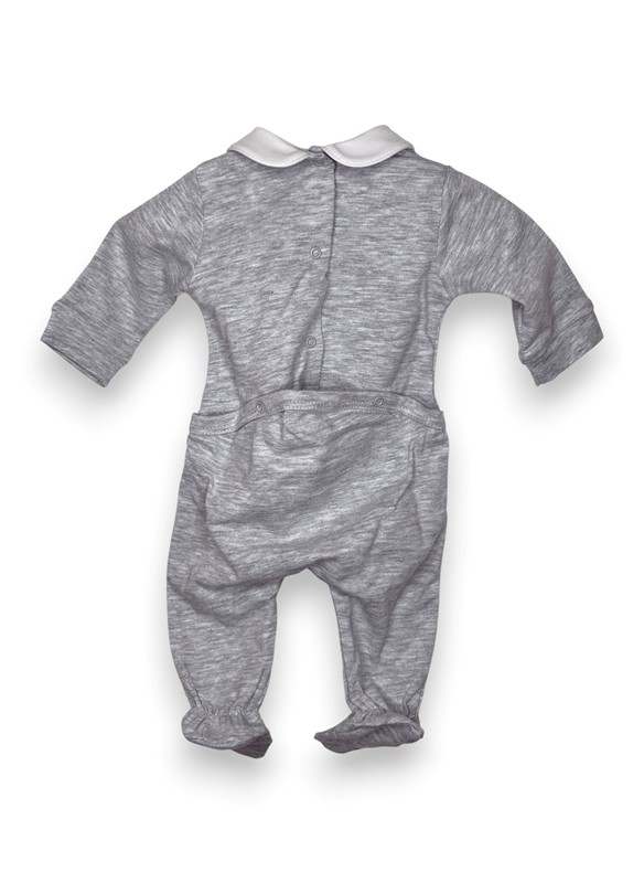 Tutina cotone orso in tinta