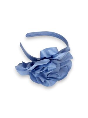 Cerchietto in taffeta con fiore