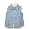 Camicia senza maniche rigata
