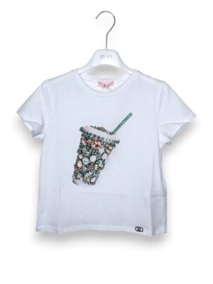 T-shirt stampa cup pietre