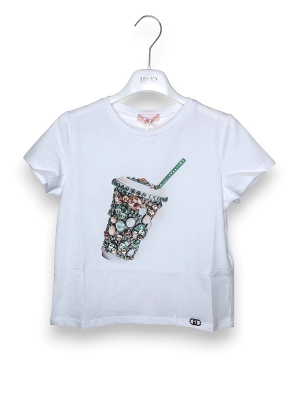 T-shirt stampa cup pietre