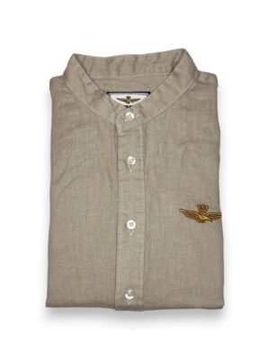 Camicia coreana manica lunga lino