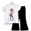 T-shirt+leggings zampa stampa girl