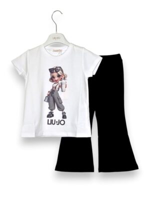 T-shirt+leggings zampa stampa girl