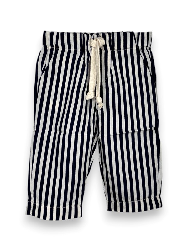 Pantalone con coulisse rigato