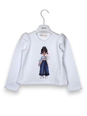 Felpa girocollo stampa girl