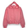 Felpa cappuccio+zip cropped