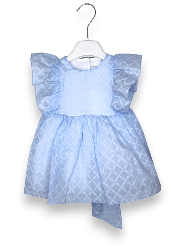 Abito devore rombi+fiocco