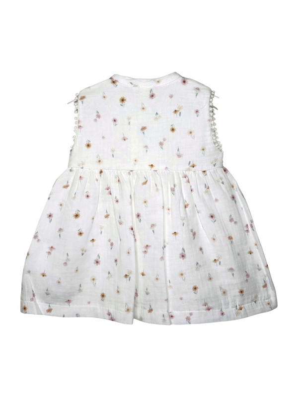 Scamiciato garza stampa fiori