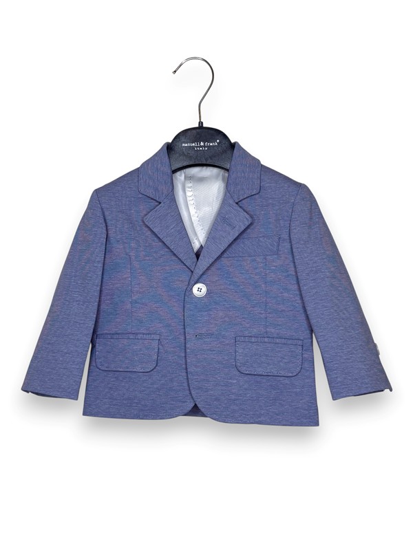 Giacca 2 bottoni punto milano melange