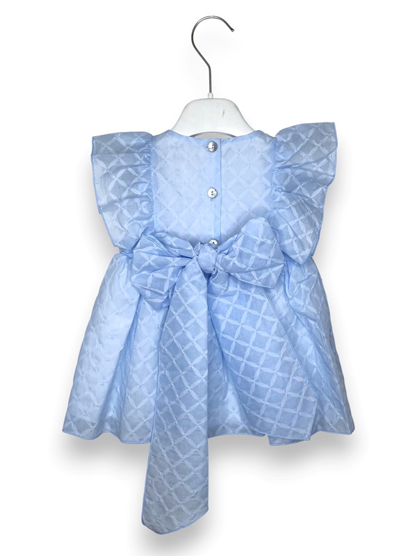 Abito devore rombi+fiocco