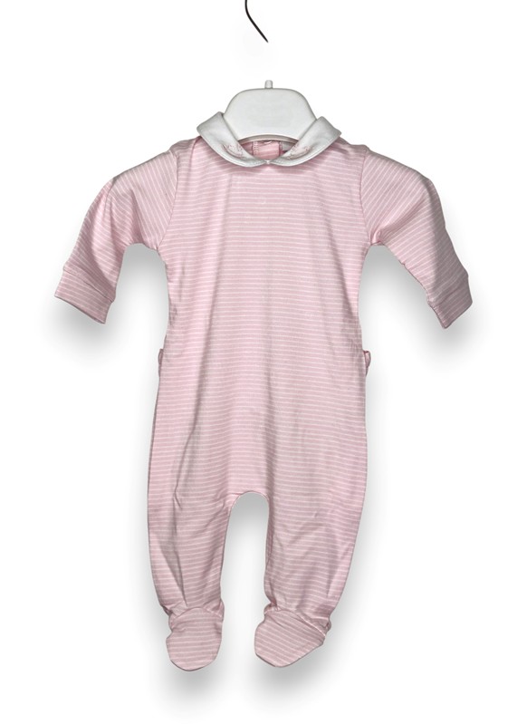 Tutina cotone rigata+collo cavallo a dondolo