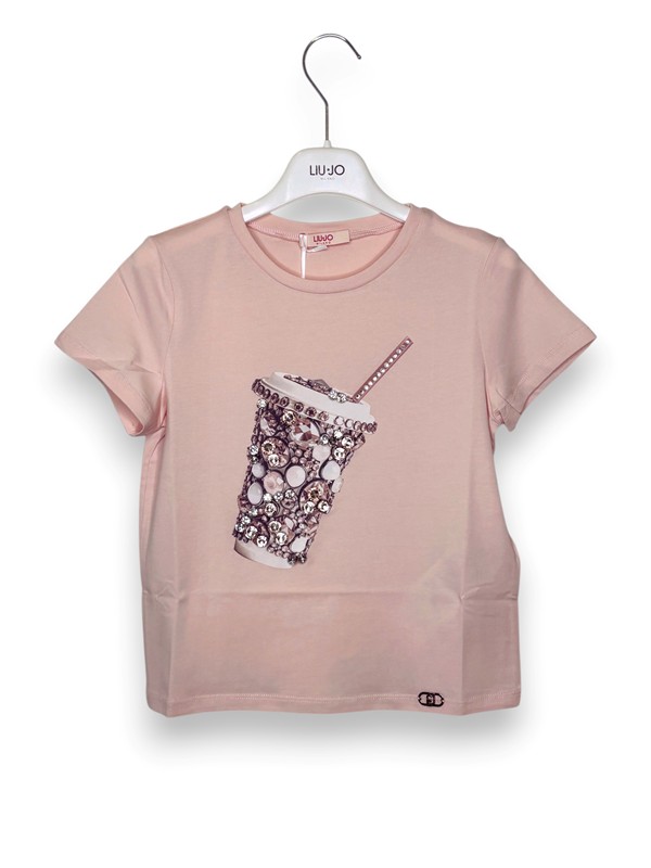 T-shirt stampa cup pietre