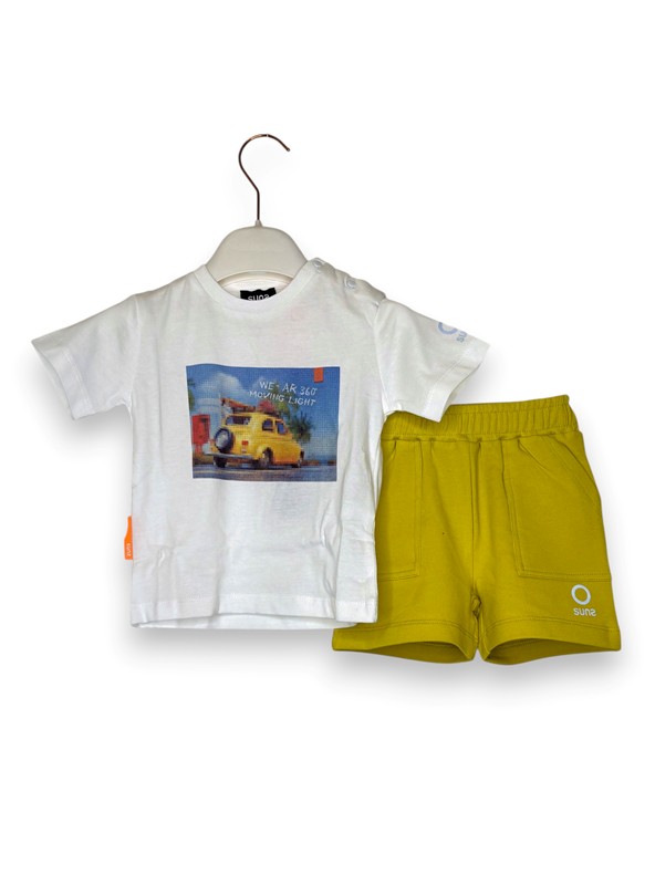 T-shirt bricks+bermuda in felpa