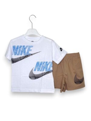 T-shirt+bermuda swoosh bicolore