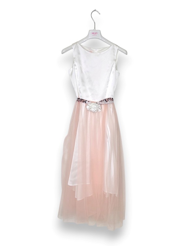 Abito cerimonia tulle bicolore