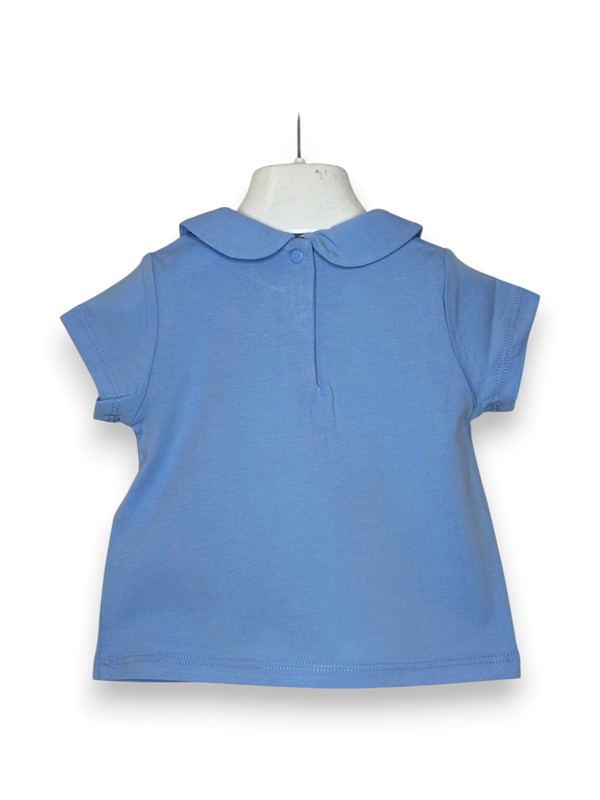 Polo mezza manica stampa fiori