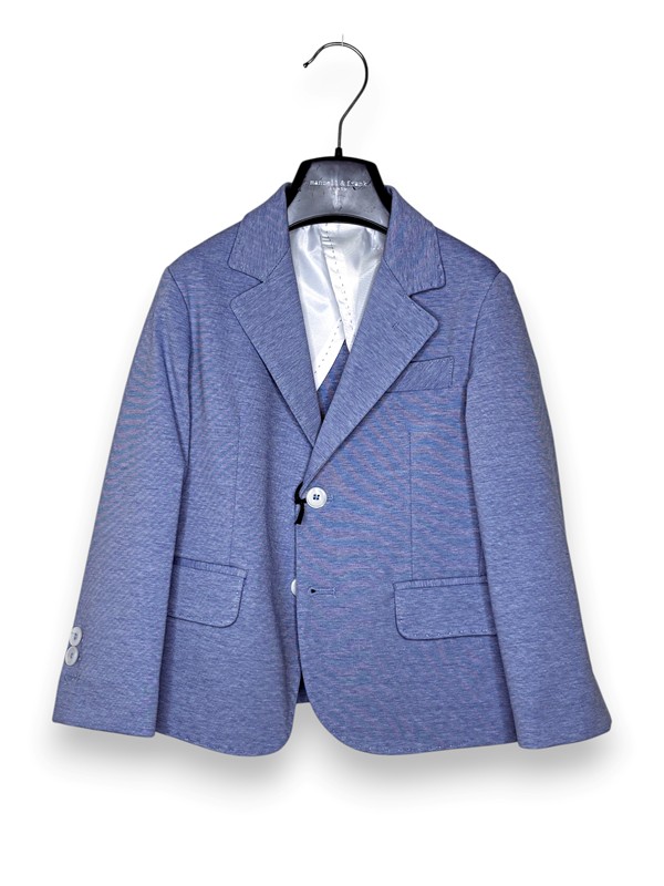 Giacca 2 bottoni punto milano melange