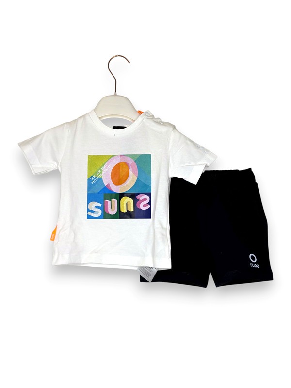 T-shirt suns+bermuda in felpa