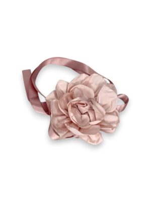 Cintura con maxi fiore in taffeta