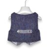 Gilet rigato lino
