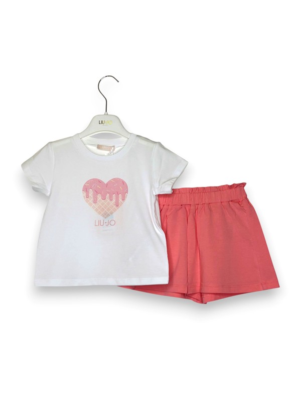 T-shirt+short coppa/cuore gelato