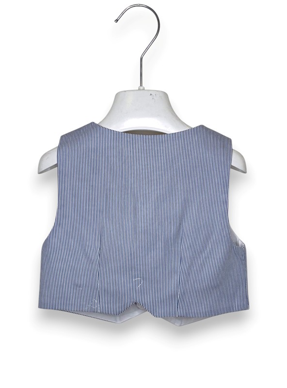Gilet cotone rigato