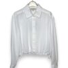 Camicia cropped+lacci garza