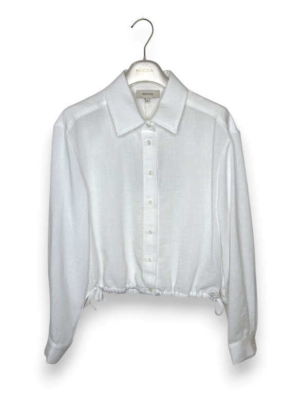 Camicia cropped+lacci garza