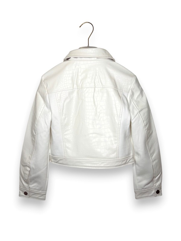 Giacchino ecopelle+zip stampa rettile