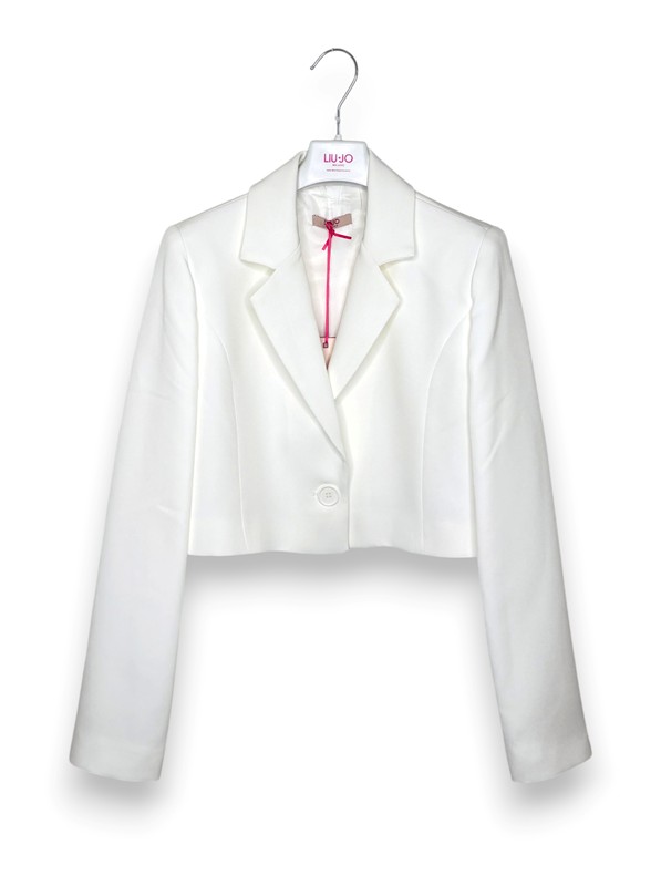 Giacca corta crepe