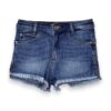 Short sfrangiato denim